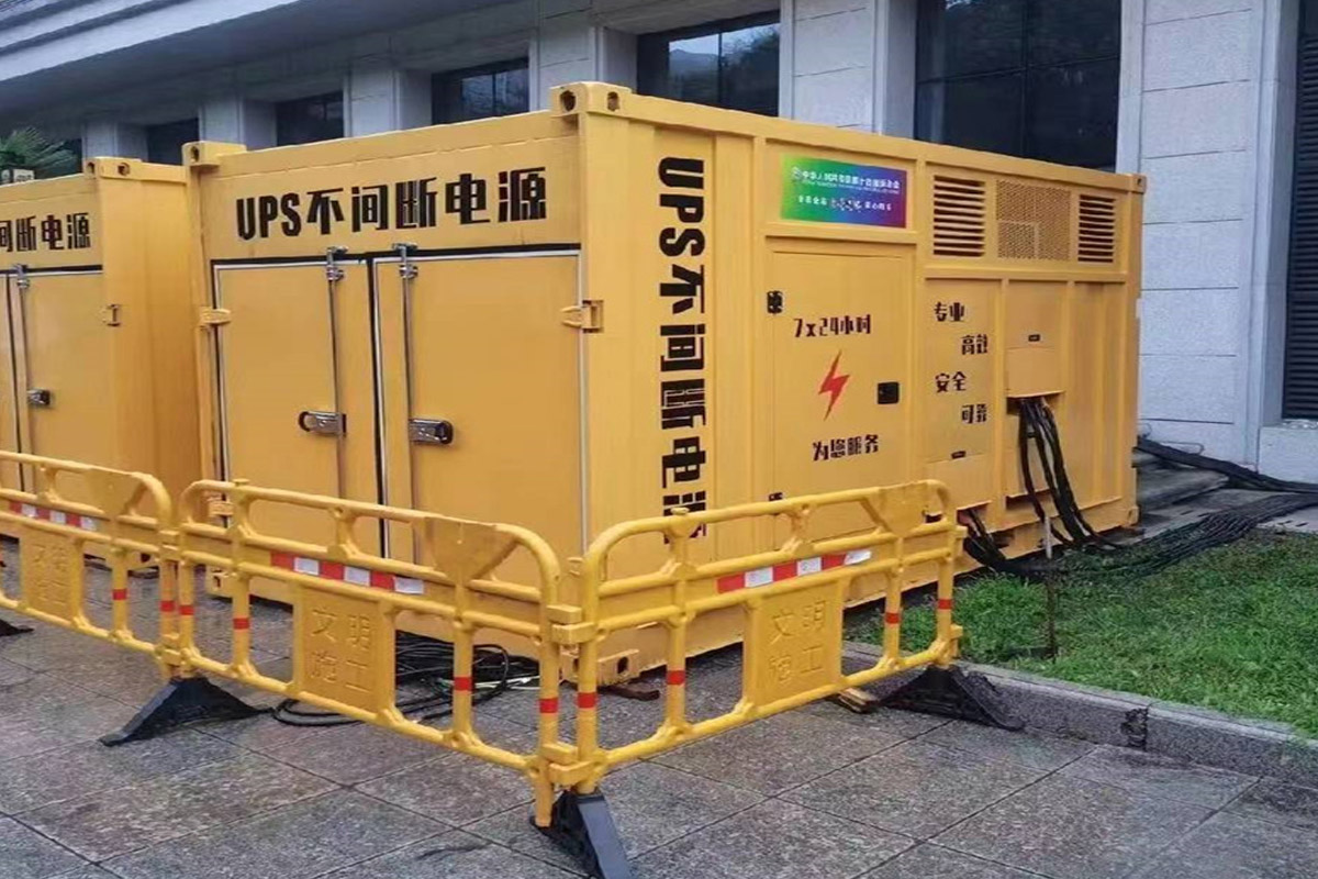 东昌府发电机租赁施工现场