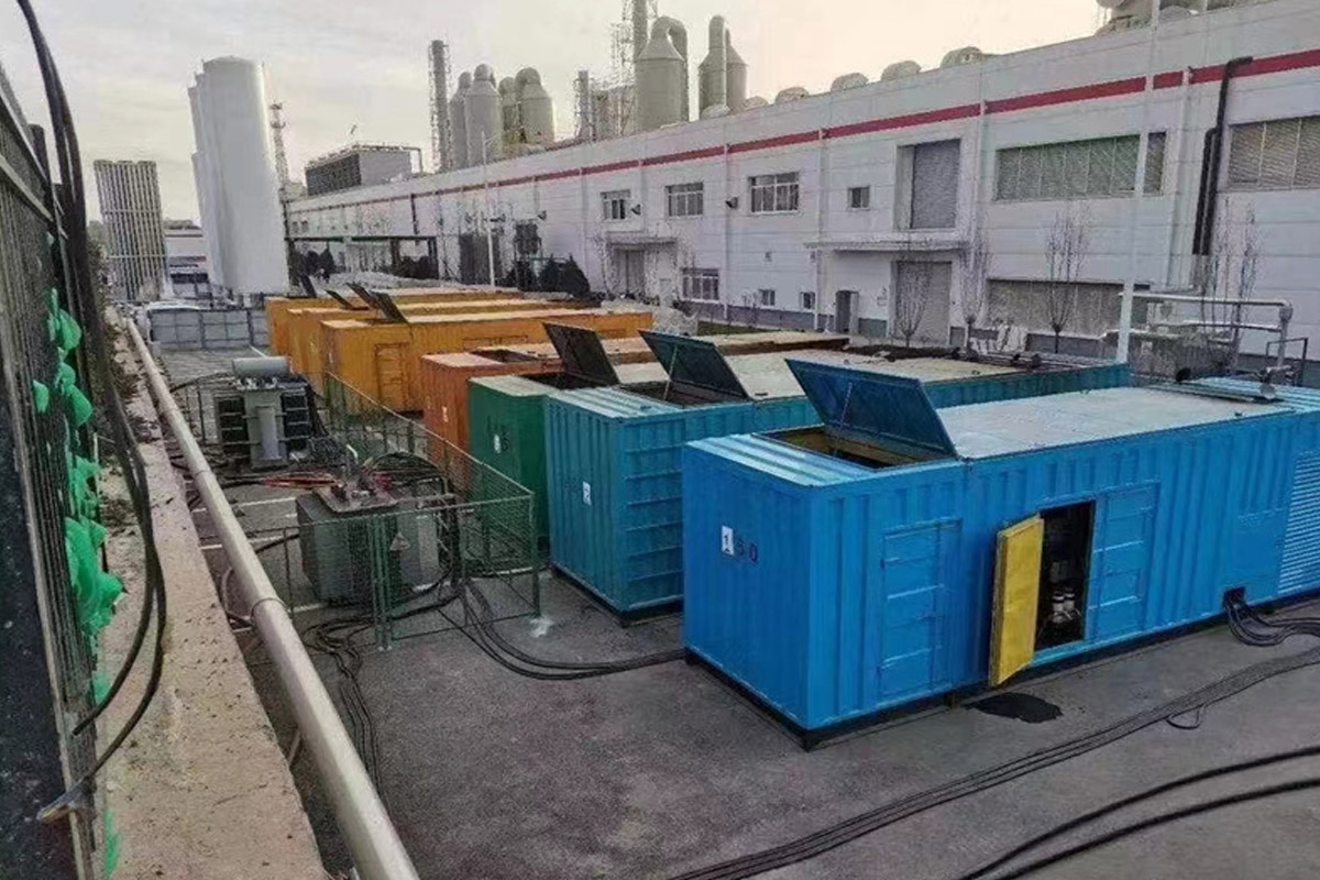东昌府发电机租赁施工现场