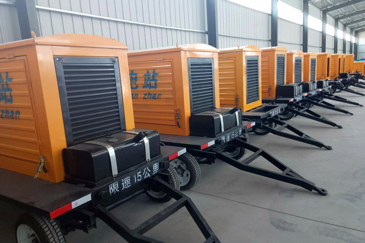 东昌府发电机租赁施工现场